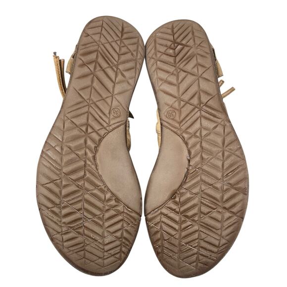 Miz Mooz Women’s Finley Tan Leather Gladiator Sandals Size 38 US 6.5 - Picture 9 of 11